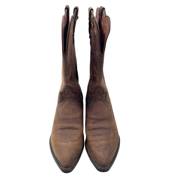 Justin Womens Sorrell Apache Stampede Western Cowgirl Leather Boots Sz 10B - Picture 3 of 16